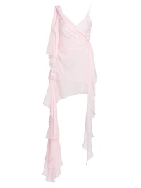 Asymmetrical Ruffle Minidress