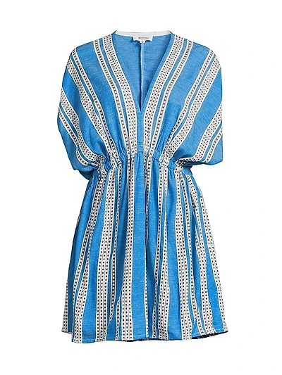 Striped Plunge Minidress