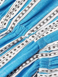 Striped Plunge Minidress