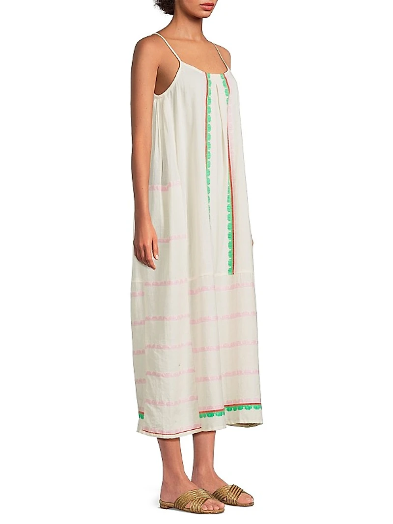 Nia Striped Midi Dress