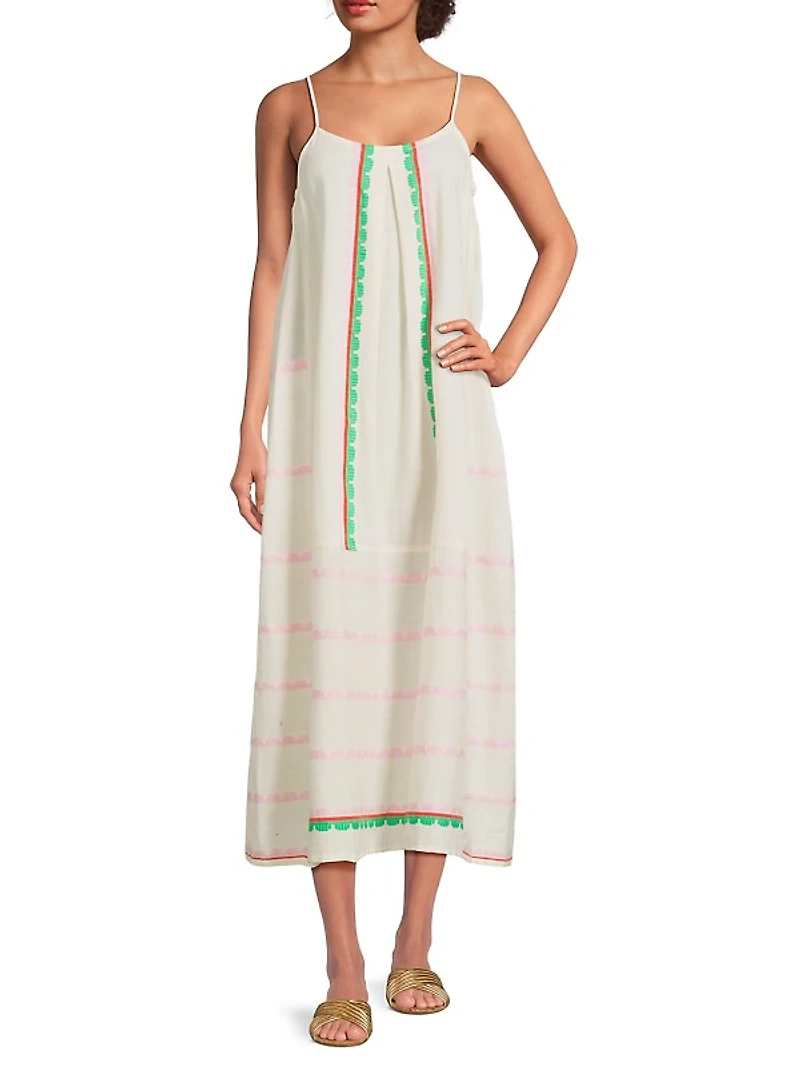 Nia Striped Midi Dress