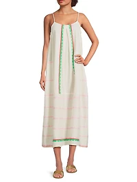 Nia Striped Midi Dress