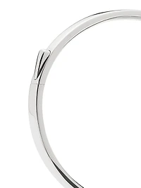 Magma 18K-Gold-Plated Or Rhodium-Plated Hinged Bangle