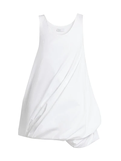 Twist-Hem Cotton Tank Minidress
