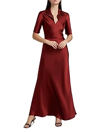 Silk Bias Cut Maxi Skirt