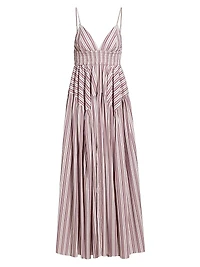 Striped Cotton Maxi Dress