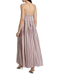 Striped Cotton Maxi Dress