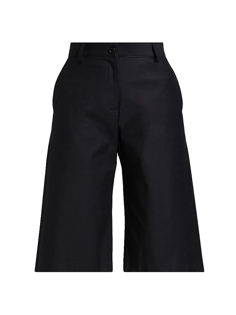 Stretch Cotton Bermuda Shorts