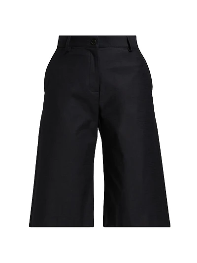 Stretch Cotton Bermuda Shorts
