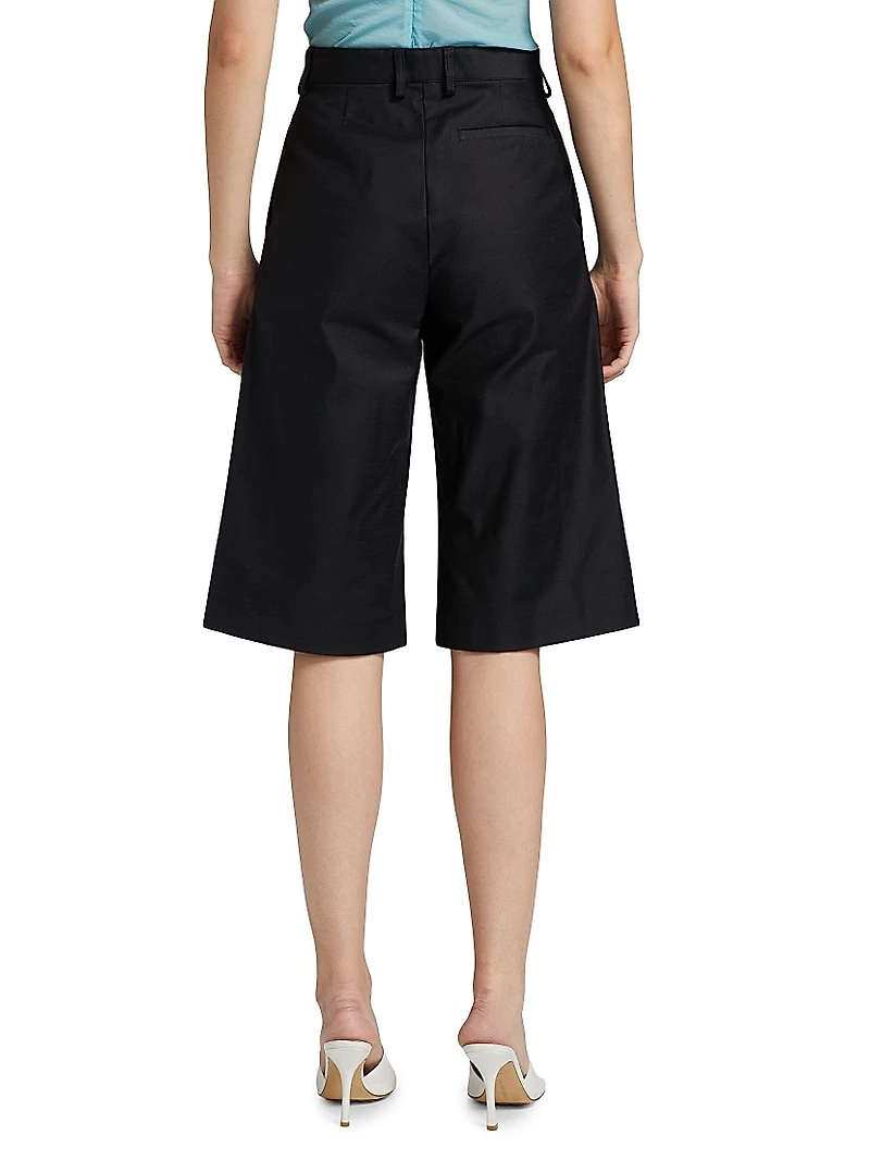 Stretch Cotton Bermuda Shorts