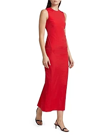 Sleeveless Sheath Maxi Dress