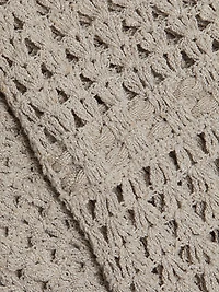 Hand-Crocheted Cotton Scoopneck Maxi Dress