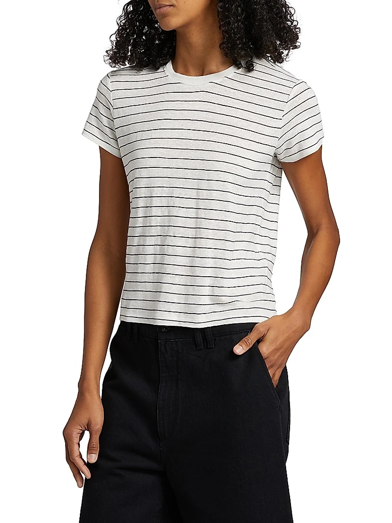 The Linen Crewneck Baby T-Shirt