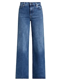 Le Slim Palazzo High-Rise Jeans