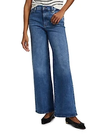 Le Slim Palazzo High-Rise Jeans