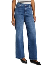 Le Slim Palazzo High-Rise Jeans