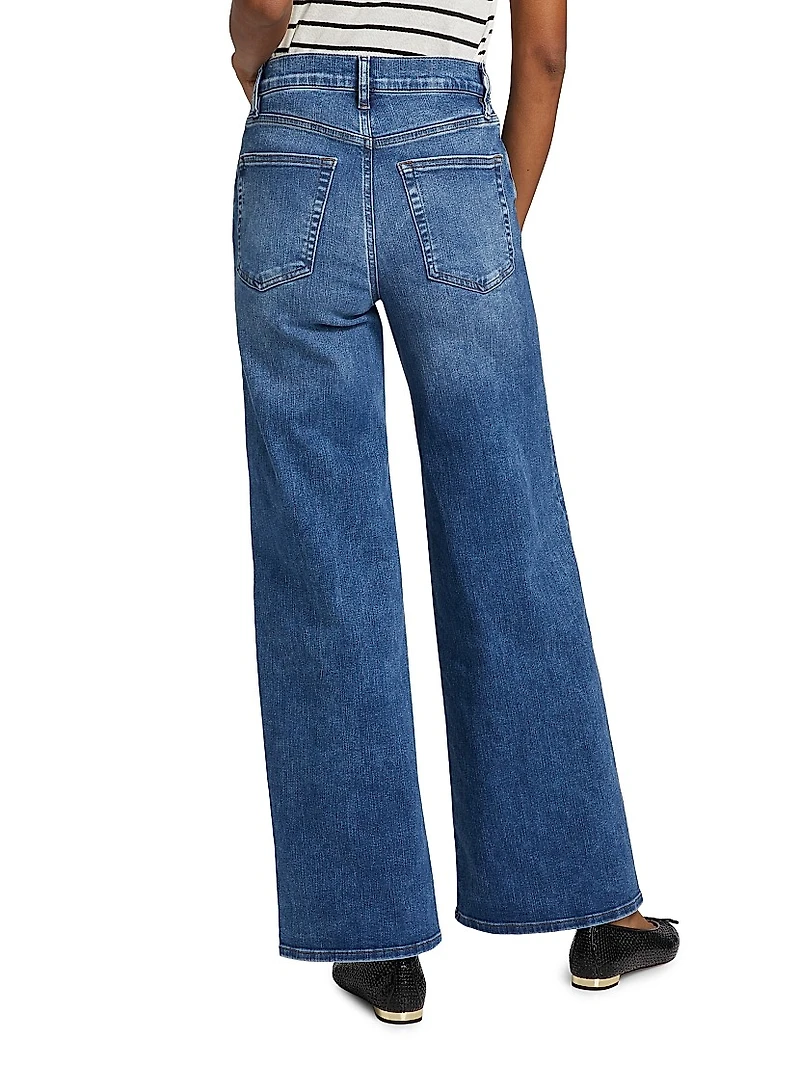 Le Slim Palazzo High-Rise Jeans