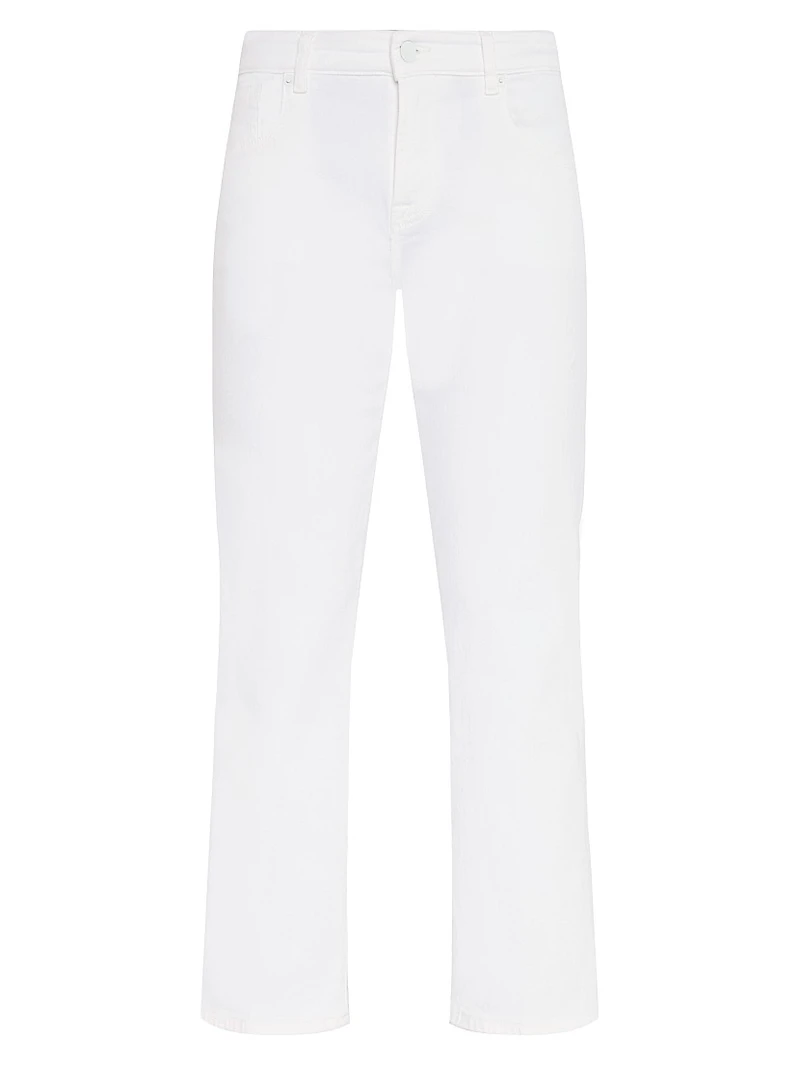 Calie Low-Rise Stretch Straight-Leg Jeans