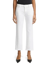 Calie Low-Rise Stretch Straight-Leg Jeans