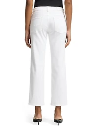 Calie Low-Rise Stretch Straight-Leg Jeans