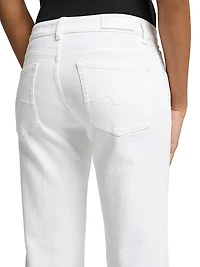 Calie Low-Rise Stretch Straight-Leg Jeans