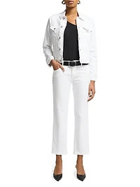 Calie Low-Rise Stretch Straight-Leg Jeans