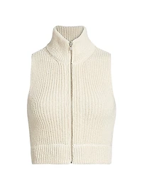 Knit Zip-Up Vest
