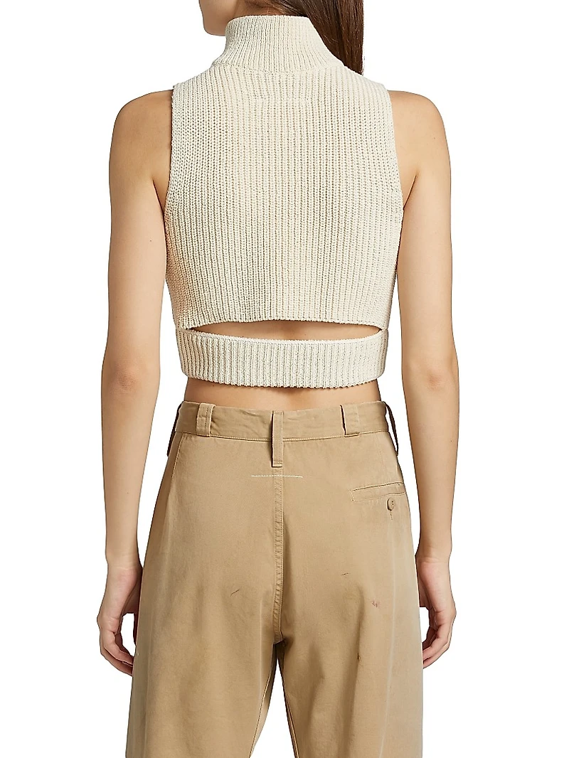 Knit Zip-Up Vest