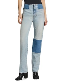 Patchwork Denim Pants