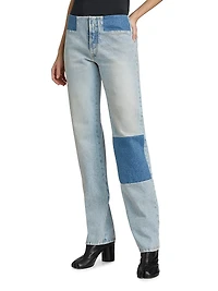 Patchwork Denim Pants