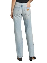 Patchwork Denim Pants