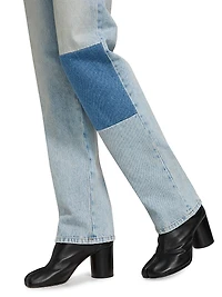 Patchwork Denim Pants