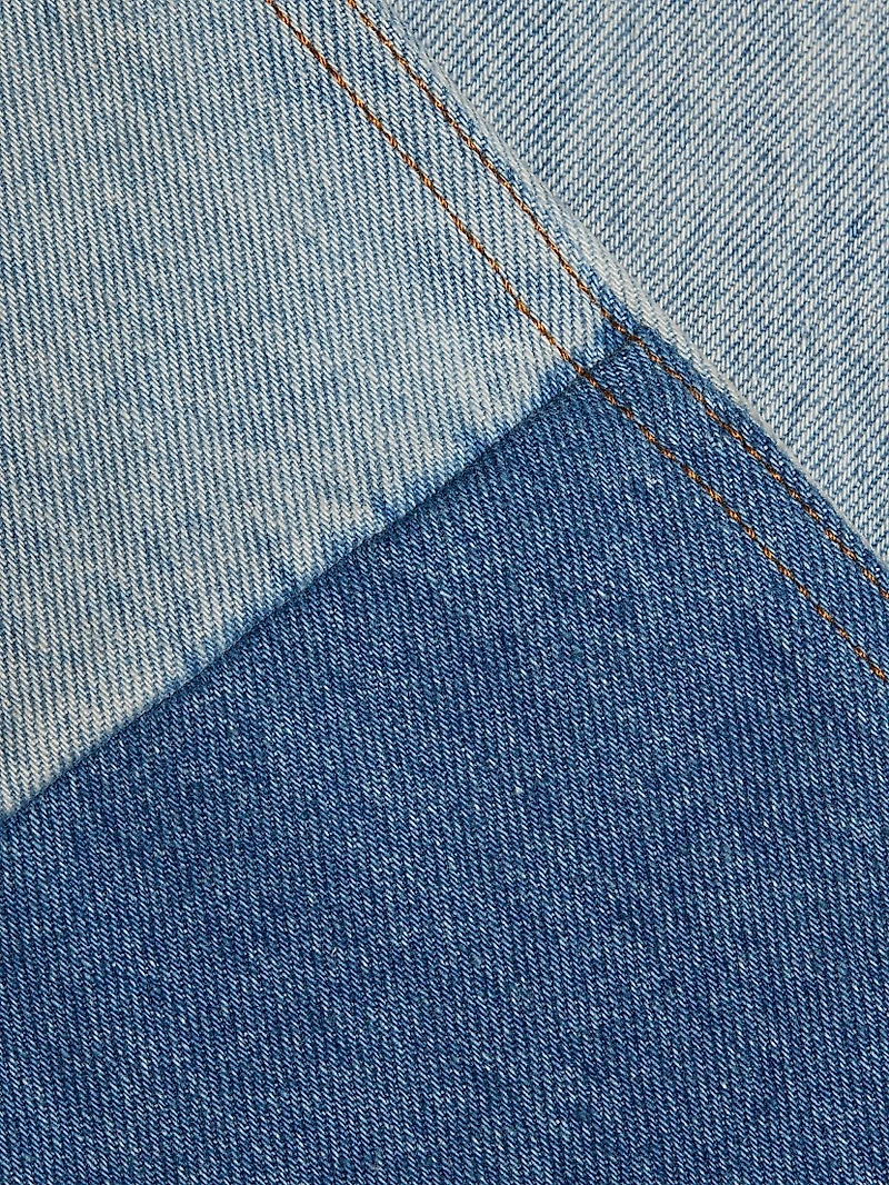 Patchwork Denim Pants