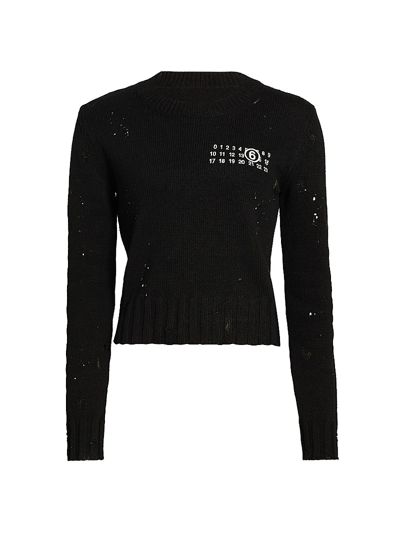 Splatter Crewneck Sweater