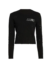 Splatter Crewneck Sweater