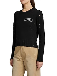 Splatter Crewneck Sweater