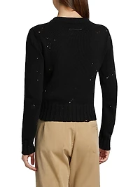 Splatter Crewneck Sweater