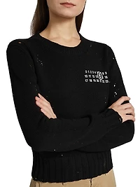 Splatter Crewneck Sweater