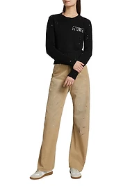 Splatter Crewneck Sweater