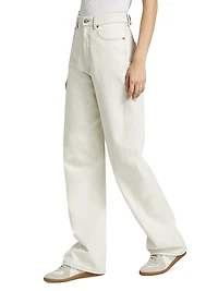 High-Rise Barrel-Leg Jeans