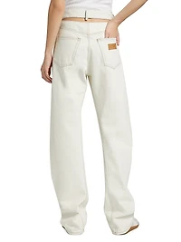 High-Rise Barrel-Leg Jeans