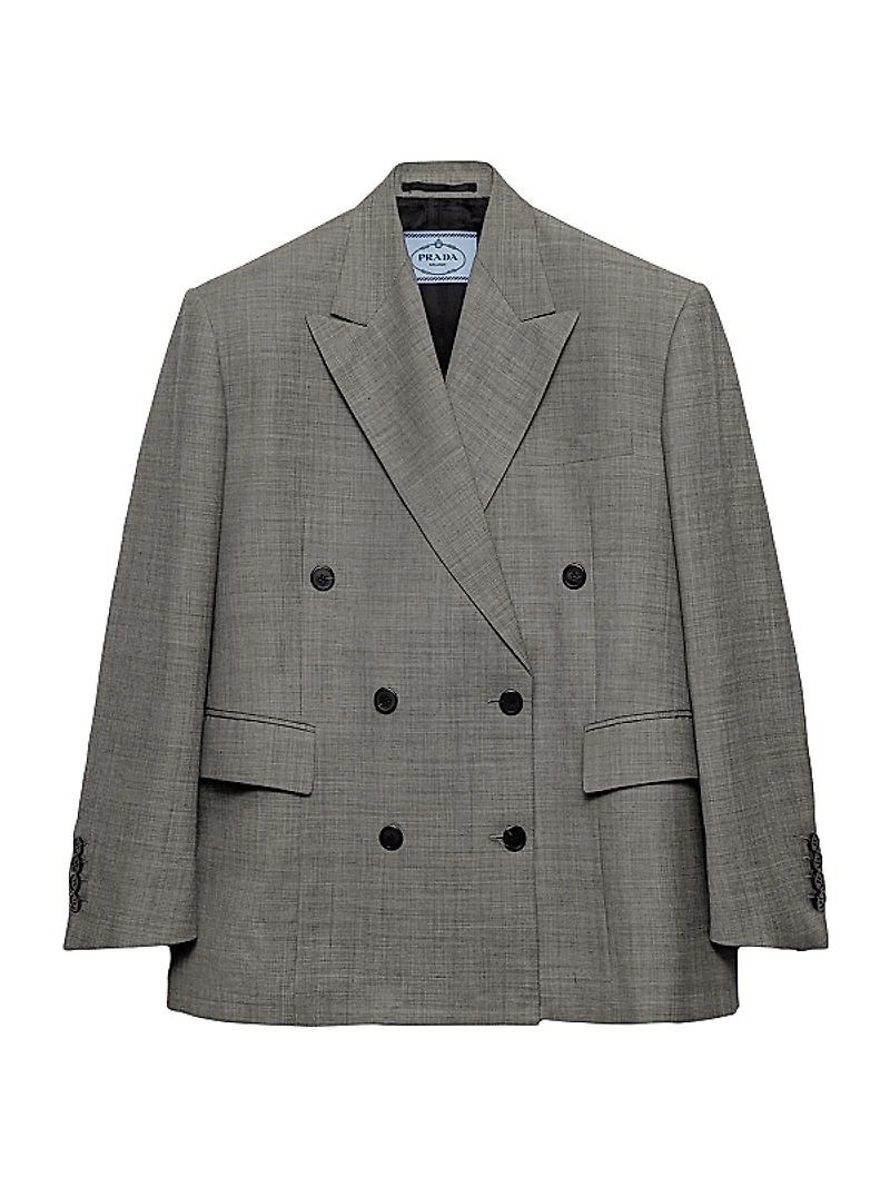 Double-Breasted Grisaille Jacket