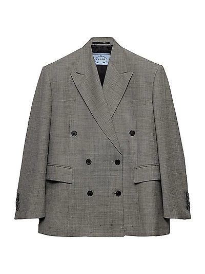 Double-Breasted Grisaille Jacket