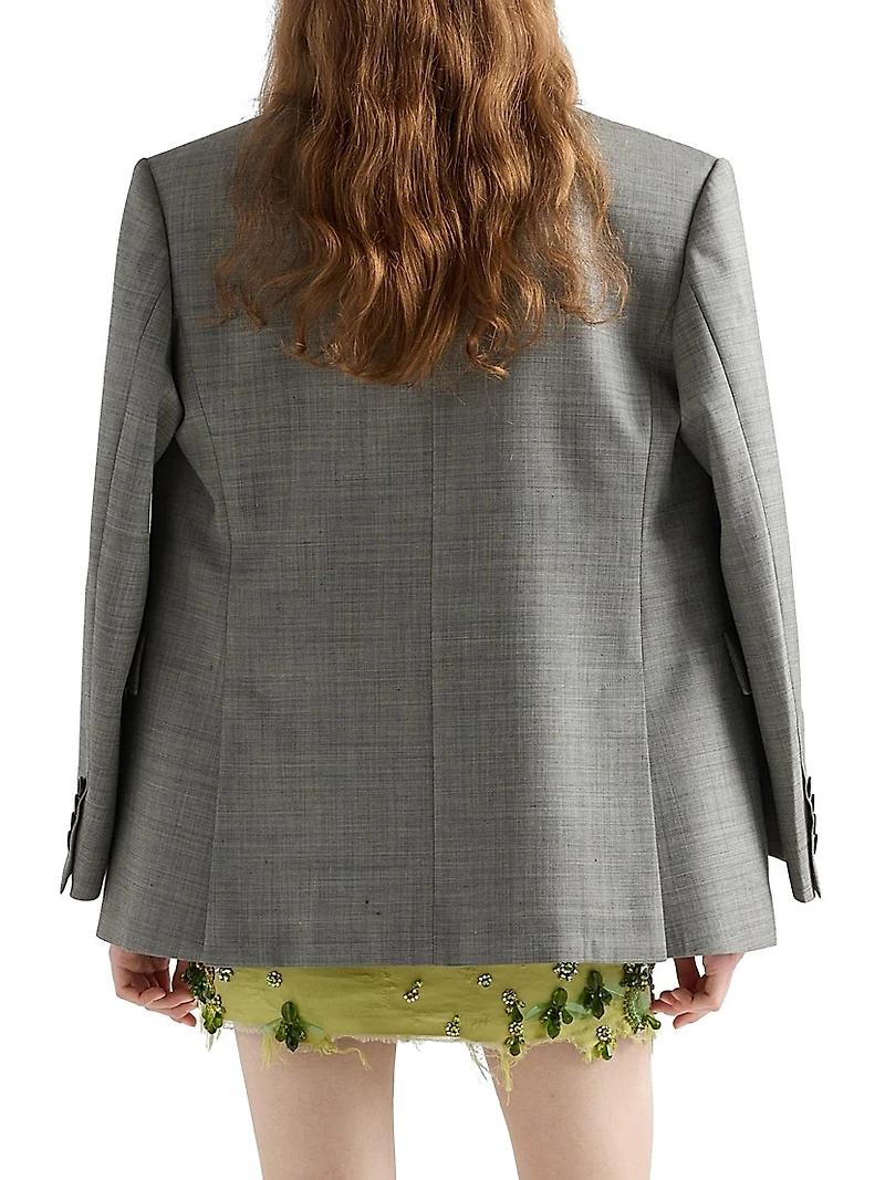 Double-Breasted Grisaille Jacket