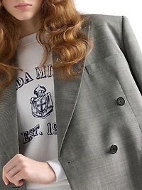 Double-Breasted Grisaille Jacket