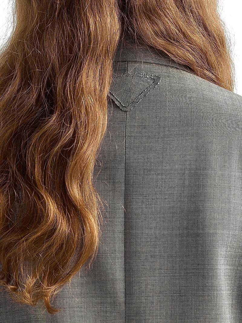 Double-Breasted Grisaille Jacket