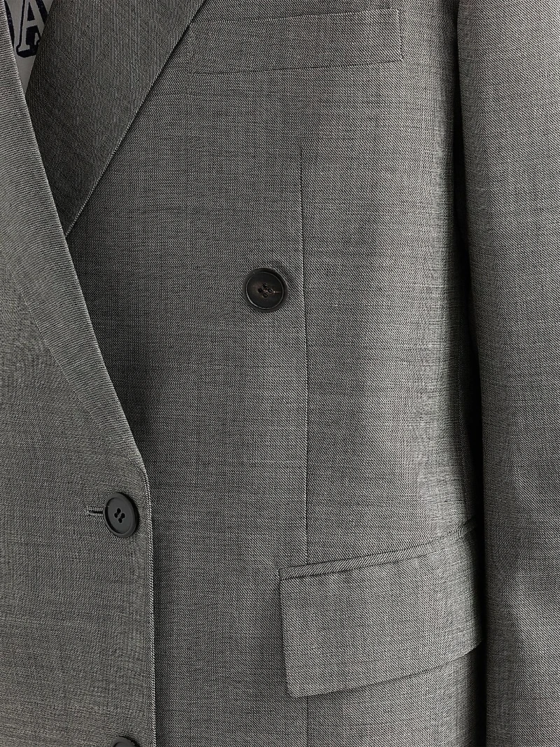 Double-Breasted Grisaille Jacket