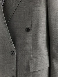 Double-Breasted Grisaille Jacket