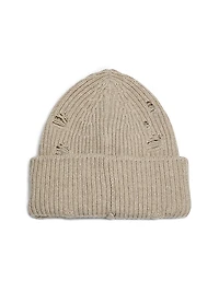 Wool-Nylon Knit Beanie