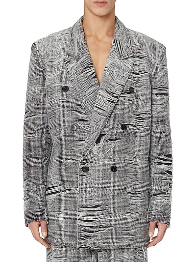 Double-Breasted Plaid Pekka Jacket